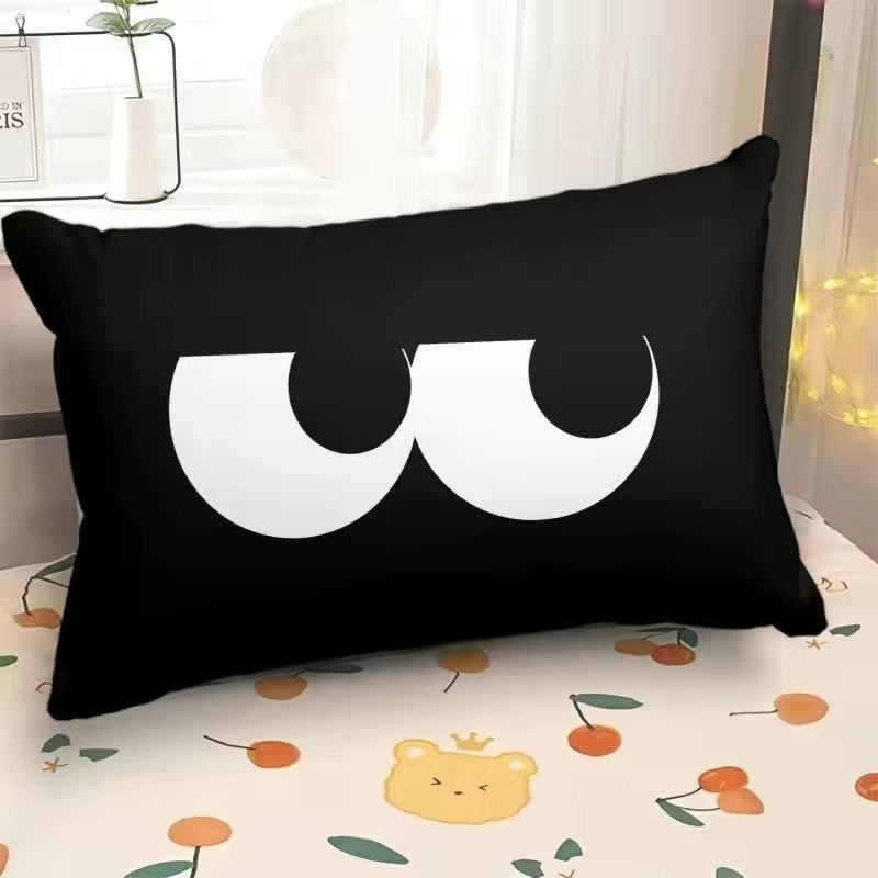 Home Decor Emoji - Capa de almofada decorativa retangular com