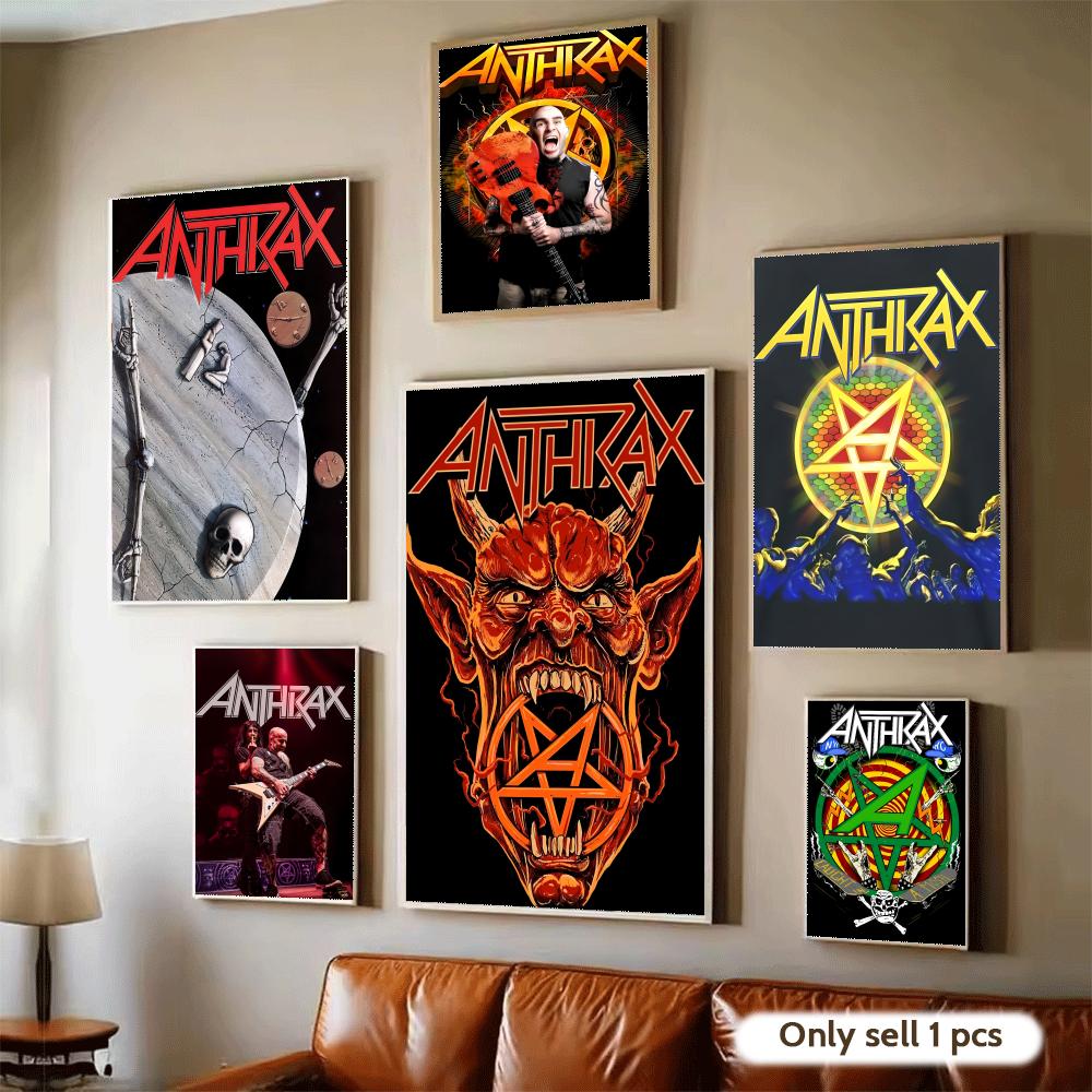 Home Decor Living Room Ideas - Pôster da banda Heavy Metal A-Anthrax,