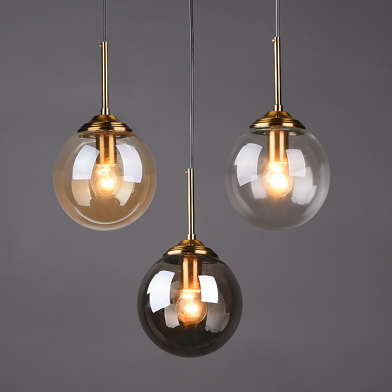 Hanging Moon Lamp - Lustre de metal luxuoso moderno, nórdico,