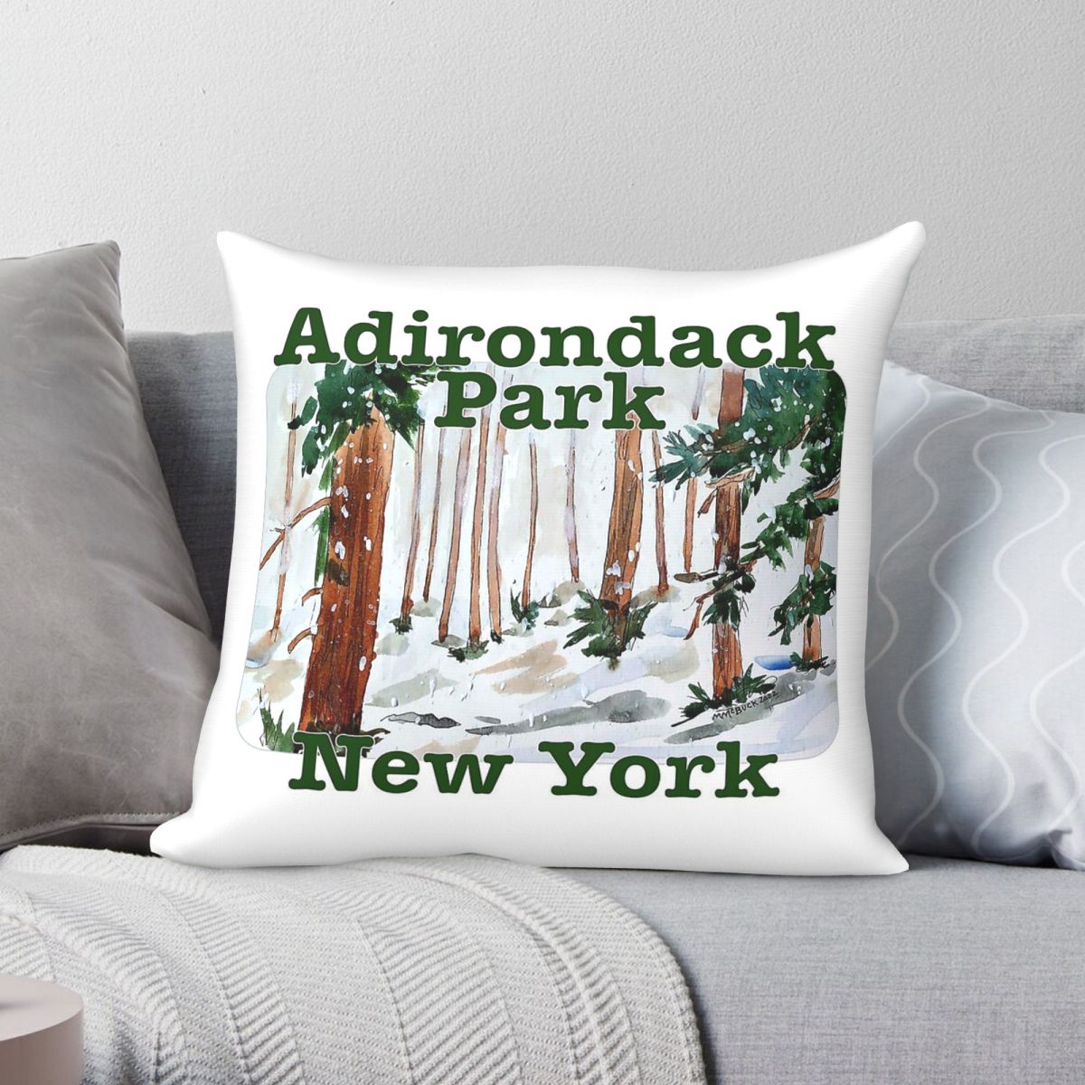 Home Decor New York - Capa de Almofada Decorativa Adirondack Park