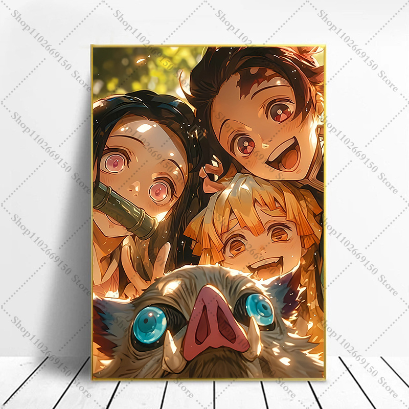 Home Decor Wall Pictures - Quadros Criativos de Anime para Decoração