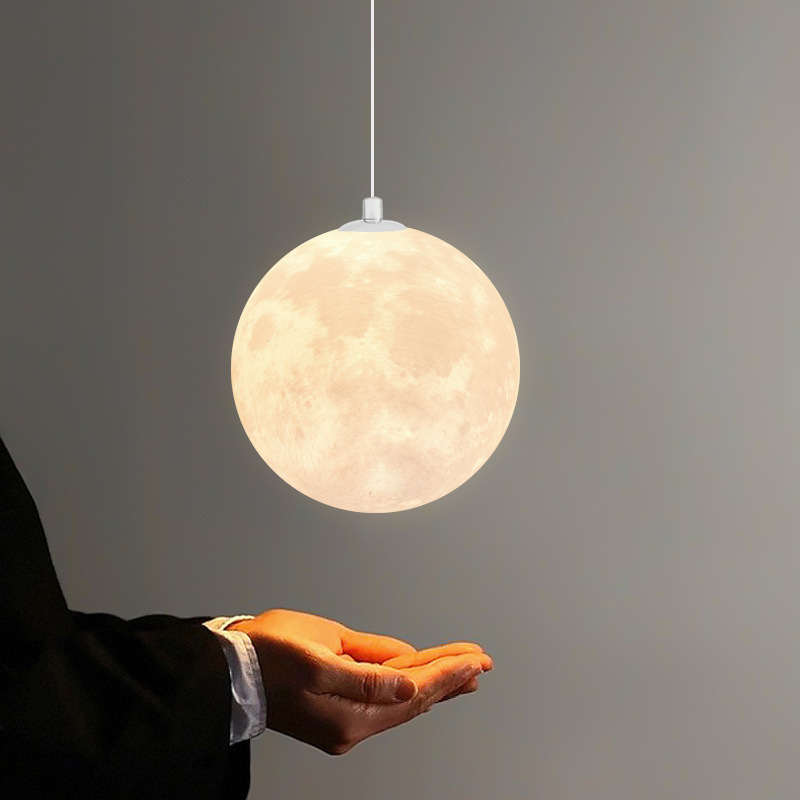 Hanging Moon Lamp - Design criativo moderno lua pingente luz