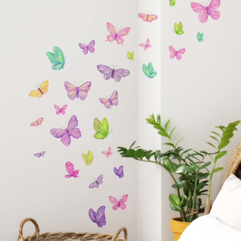 Home Decor Indonesia - Adesivos de parede de borboleta romântica,