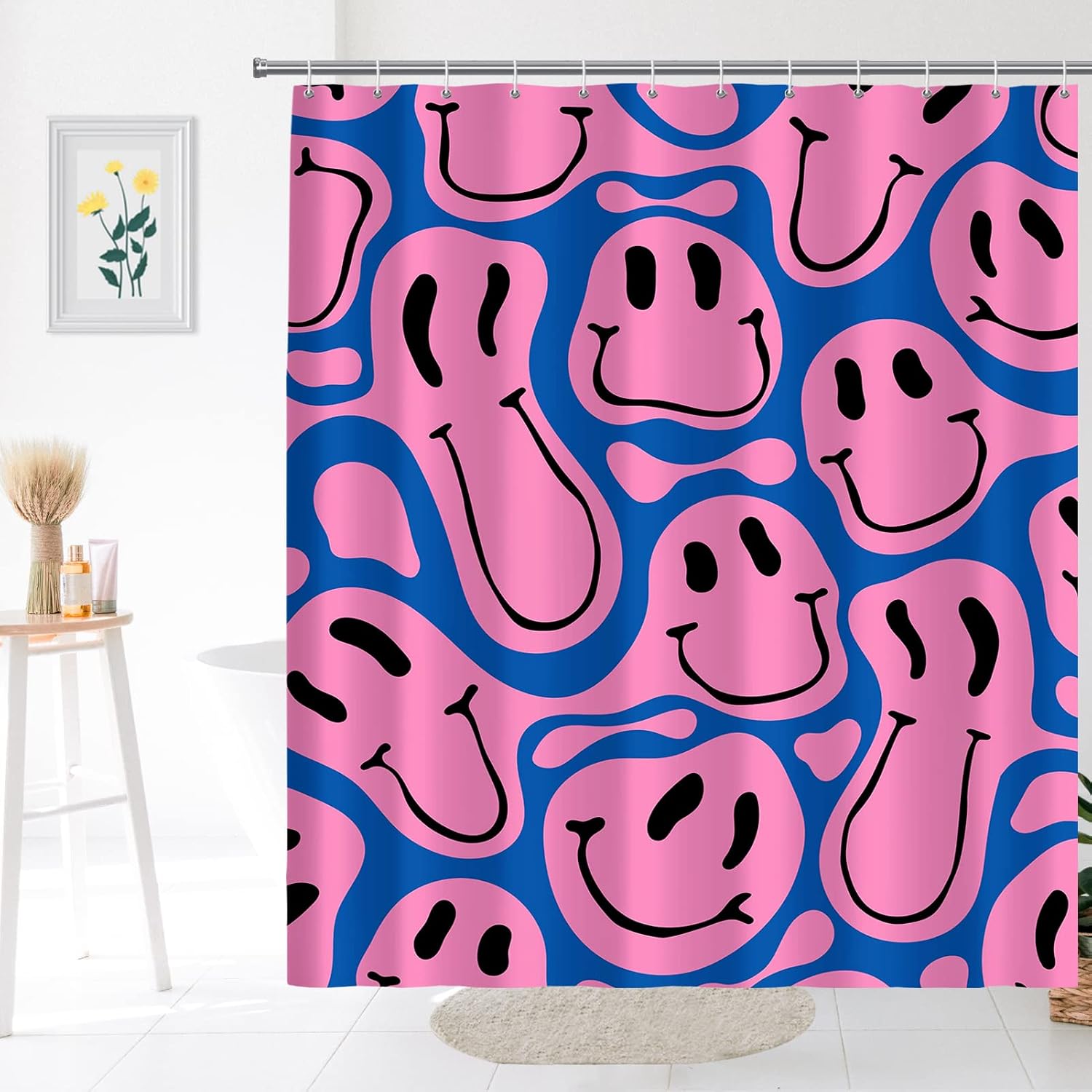 Home Decor Emoji - Cortina de Chuveiro com Estampa de