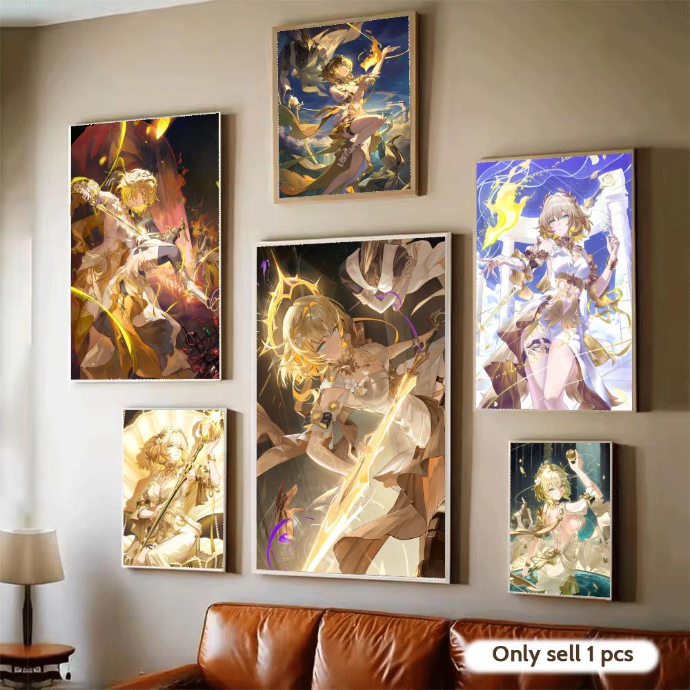 Home Decor Living Room Ideas - Pôster Aglaea Anime Honkai Star Rail,