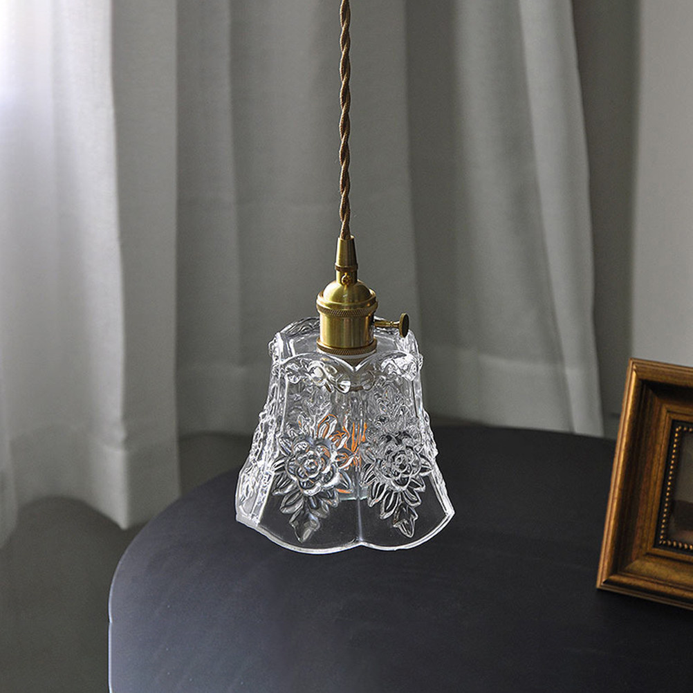 Home Decor Living Room Ideas - Luminária Pendente de Vidro Retrô Elegante