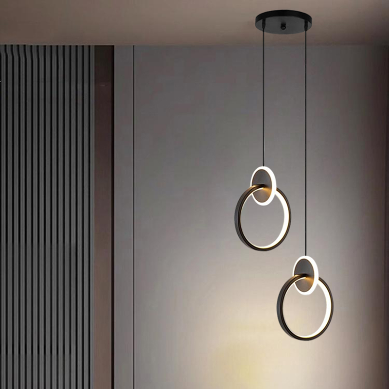 Hanging Moon Lamp - 1 Luminária LED Moderna para Decoração