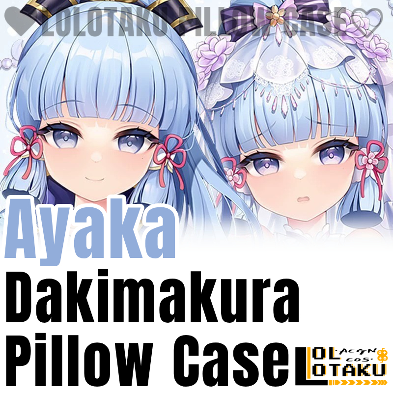 Home Decor Games - Capa de Almofada Ayaka Dakimakura Genshin