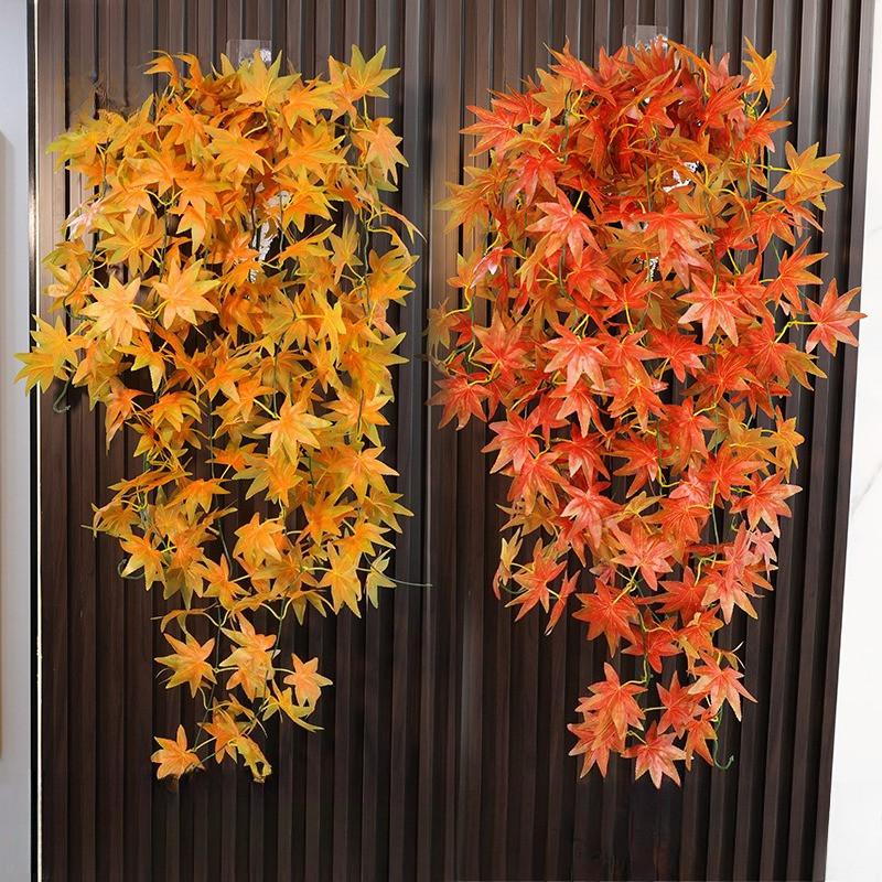 Artificial Hanging Plants - Parede de folha de bordo artificial