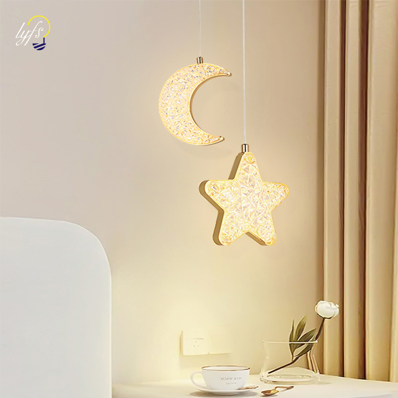 Hanging Moon Lamp - Nordic LED Pendant Light, Lâmpada Pendurada,