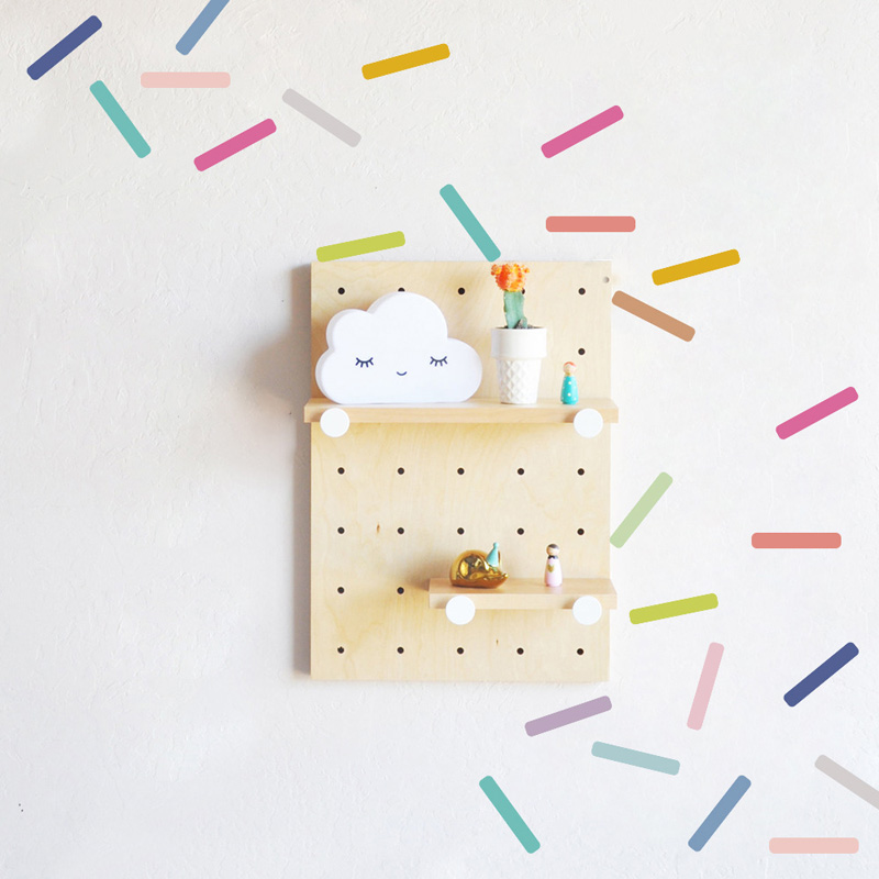 Home Decor Indonesia - Colorido Candy Strip Wall Stickers para
