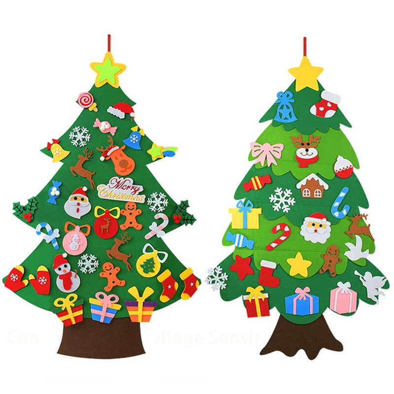 Home Decor Xmas Tree - Crianças diy sentiu árvore de natal