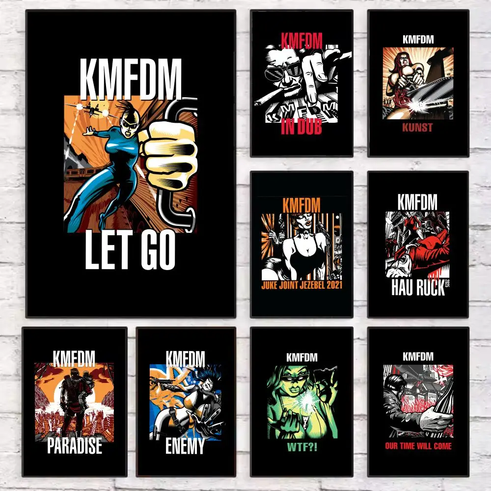 Home Decor Living Room Ideas - Pôster Engraçado da Banda K-Kmfdm para