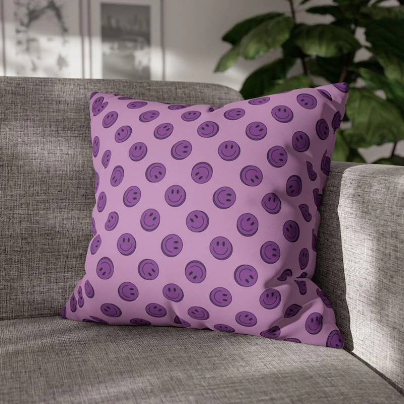Capa de Almofada VIKAMA Purple - Home Decor Emoji avaliação e preço