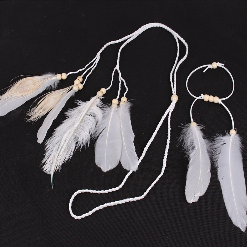 Handmade White Feather Headban - Home Decor Indonesia avaliação e preço