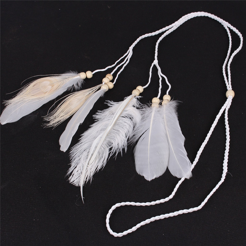 Handmade White Feather Headban - Home Decor Indonesia avaliação e preço
