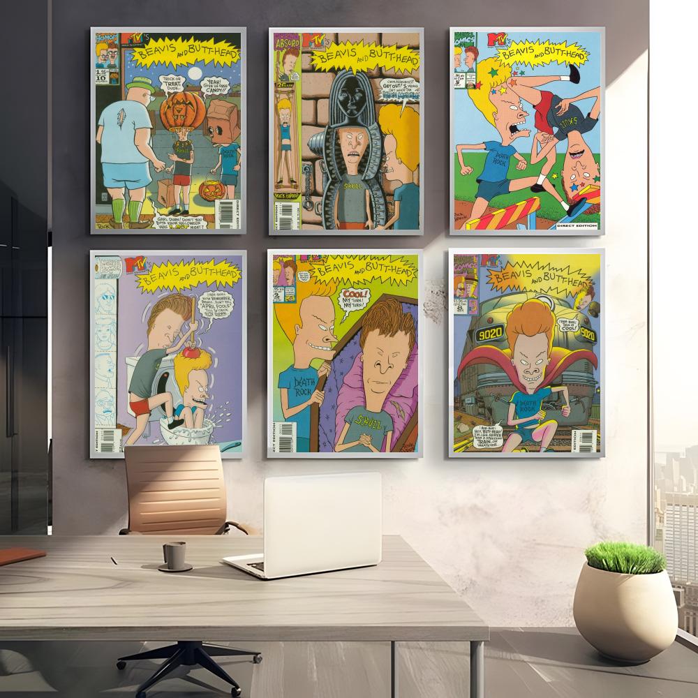 Pôster de Anime B-Beavis e B-B - Home Decor Living Room Ideas avaliação e preço