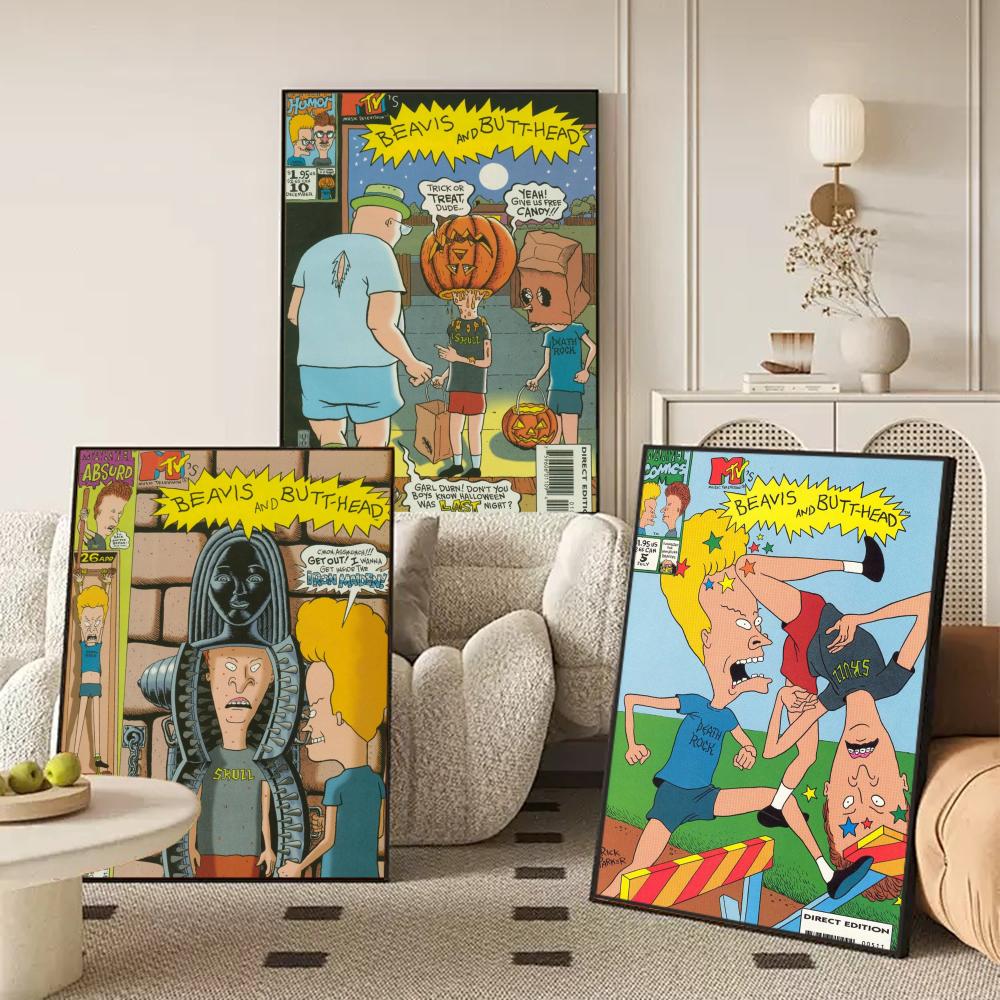Pôster de Anime B-Beavis e B-B - Home Decor Living Room Ideas avaliação e preço