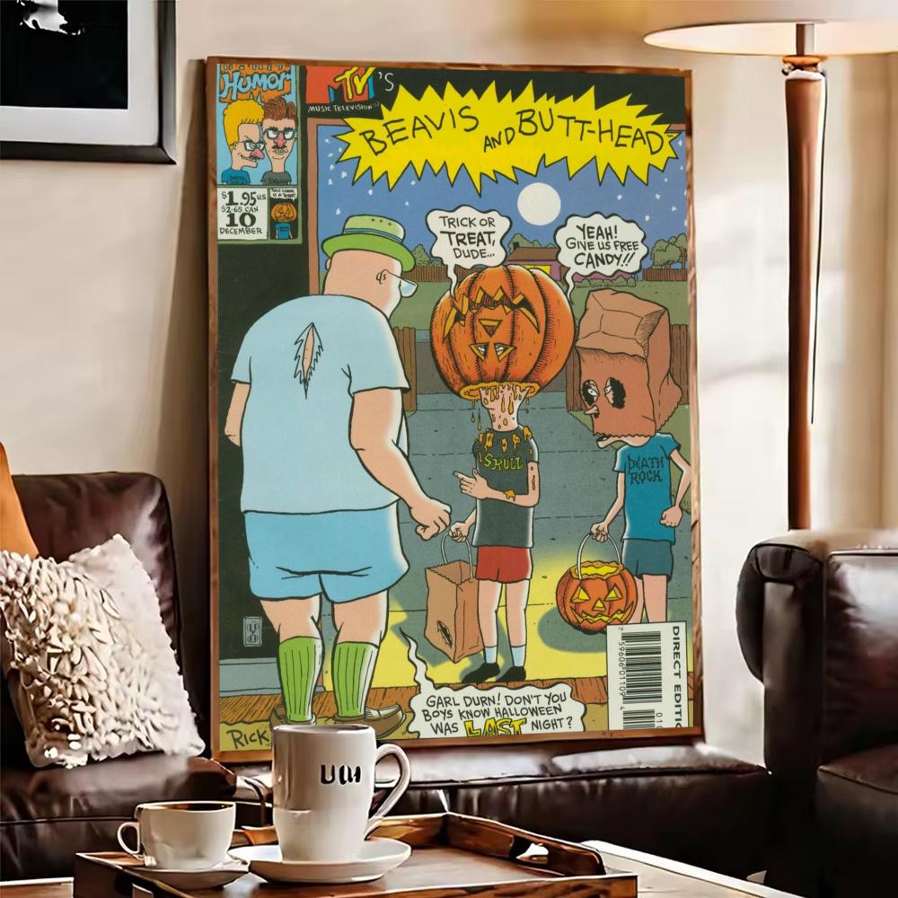 Pôster de Anime B-Beavis e B-B - Home Decor Living Room Ideas avaliação e preço