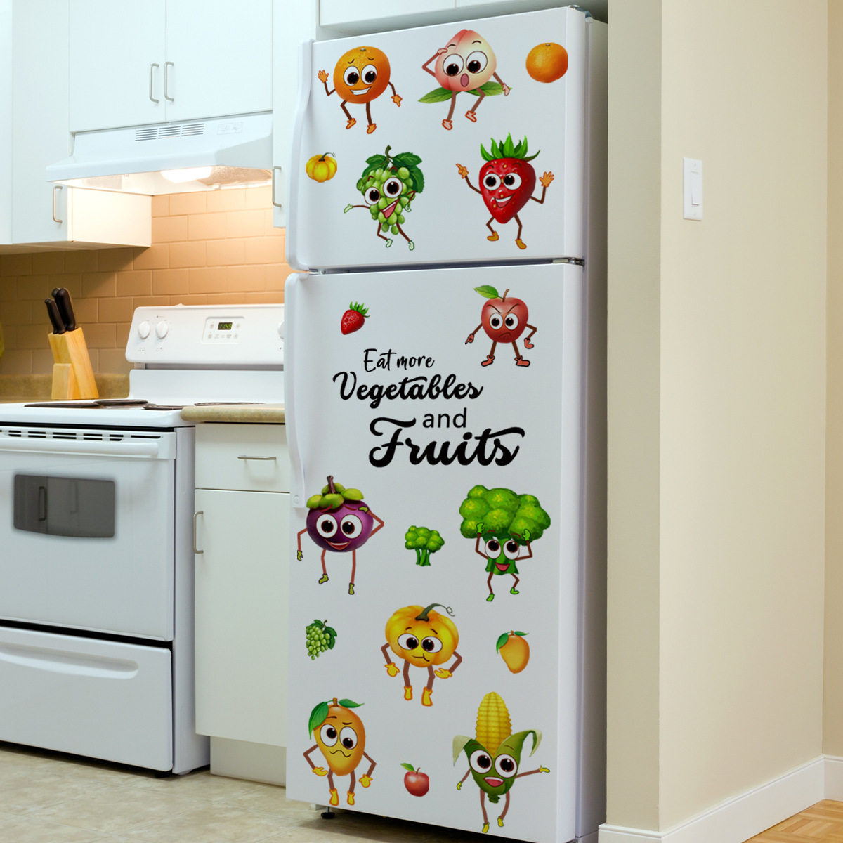 Adesivo de parede de frutas em - Home Decor Emoji avaliação e preço