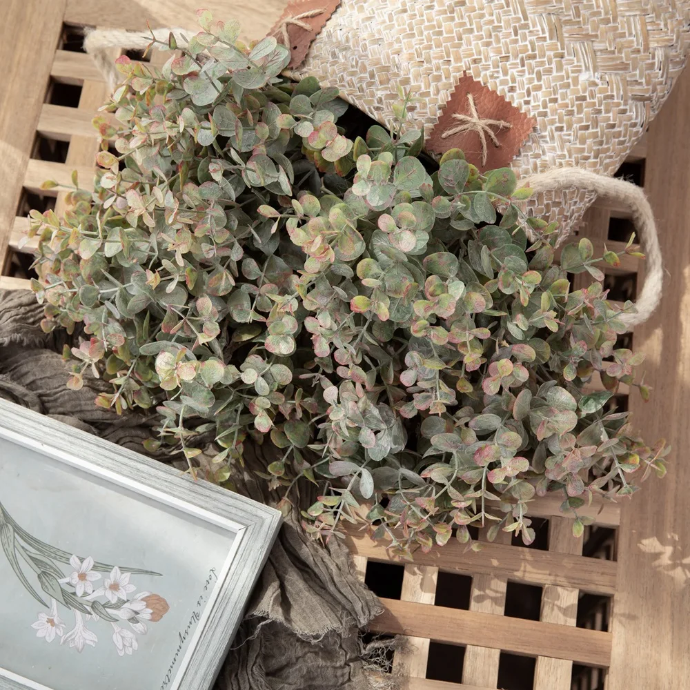 12 pçs/set eucalipto artificia - Artificial Hanging Plants avaliação e preço