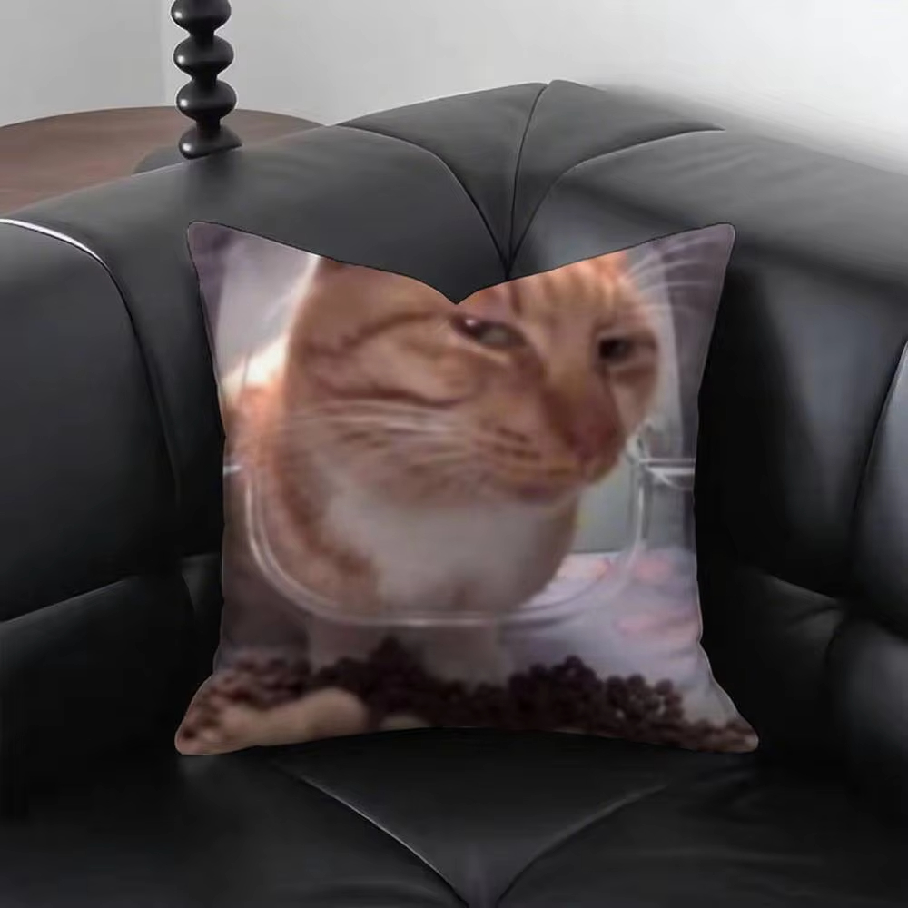 Engraçado gato m-meme capa de  - Home Decor Emoji avaliação e preço