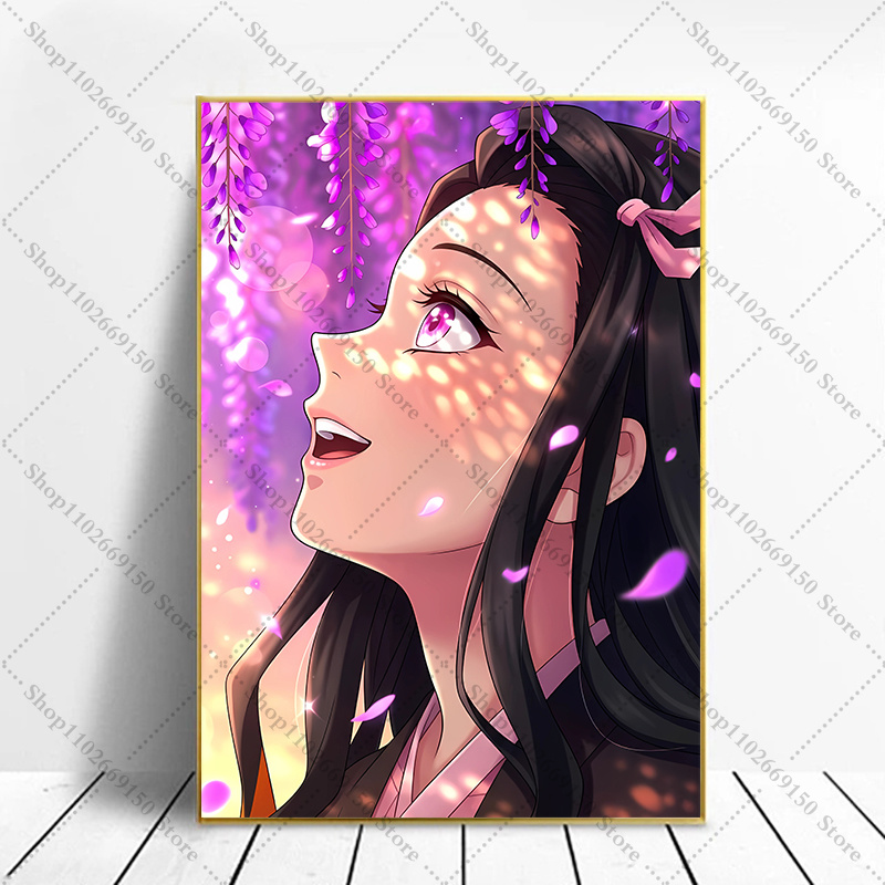 Quadros Criativos de Anime par - Home Decor Wall Pictures avaliação e preço