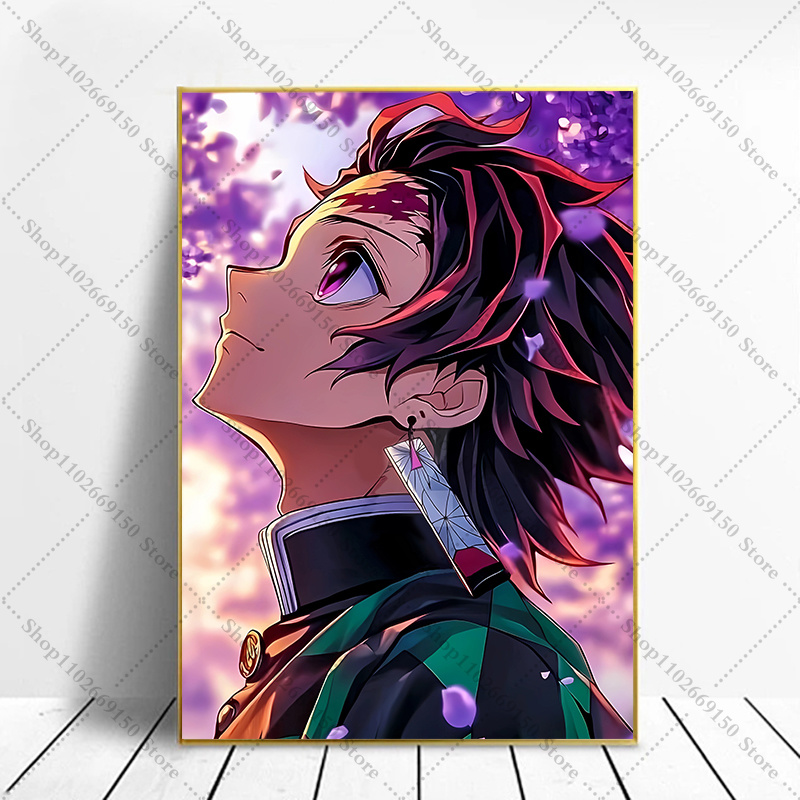 Quadros Criativos de Anime par - Home Decor Wall Pictures avaliação e preço
