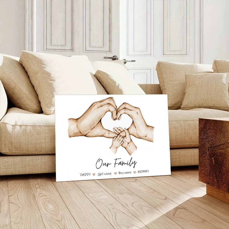 Personalizado família mão cart - Home Decor Wall Pictures avaliação e preço