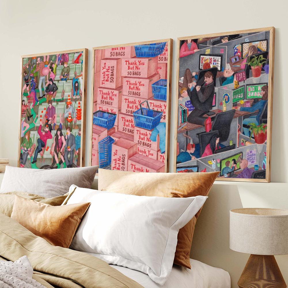 Pôster Abstrato Estilo Japandi - Home Decor Japandi Style avaliação e preço