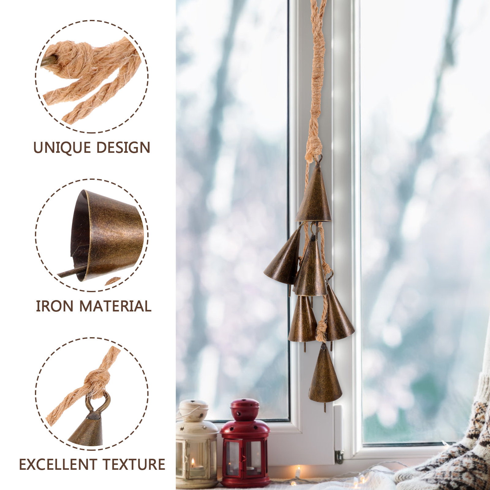 Sino Decorativo de Bruxa para  - Boho Wind Chimes avaliação e preço