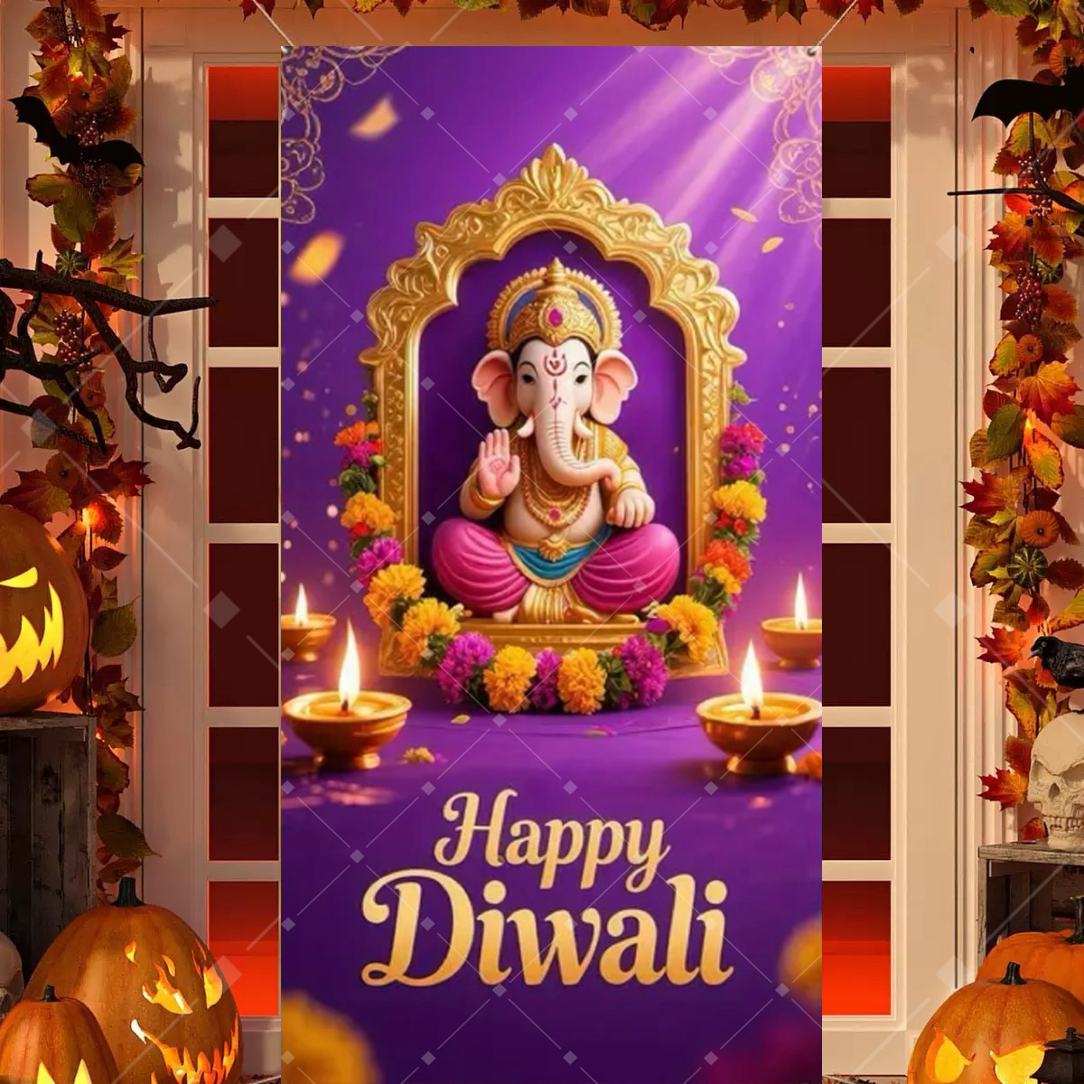 Diwali decoração festa fundo i - Home Decor Indonesia avaliação e preço