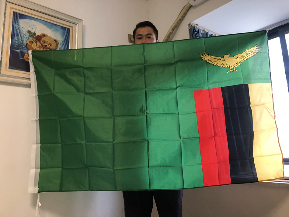 (SKY FLAG) Bandeira da Zâmbia  - Home Decor Zambia avaliação e preço