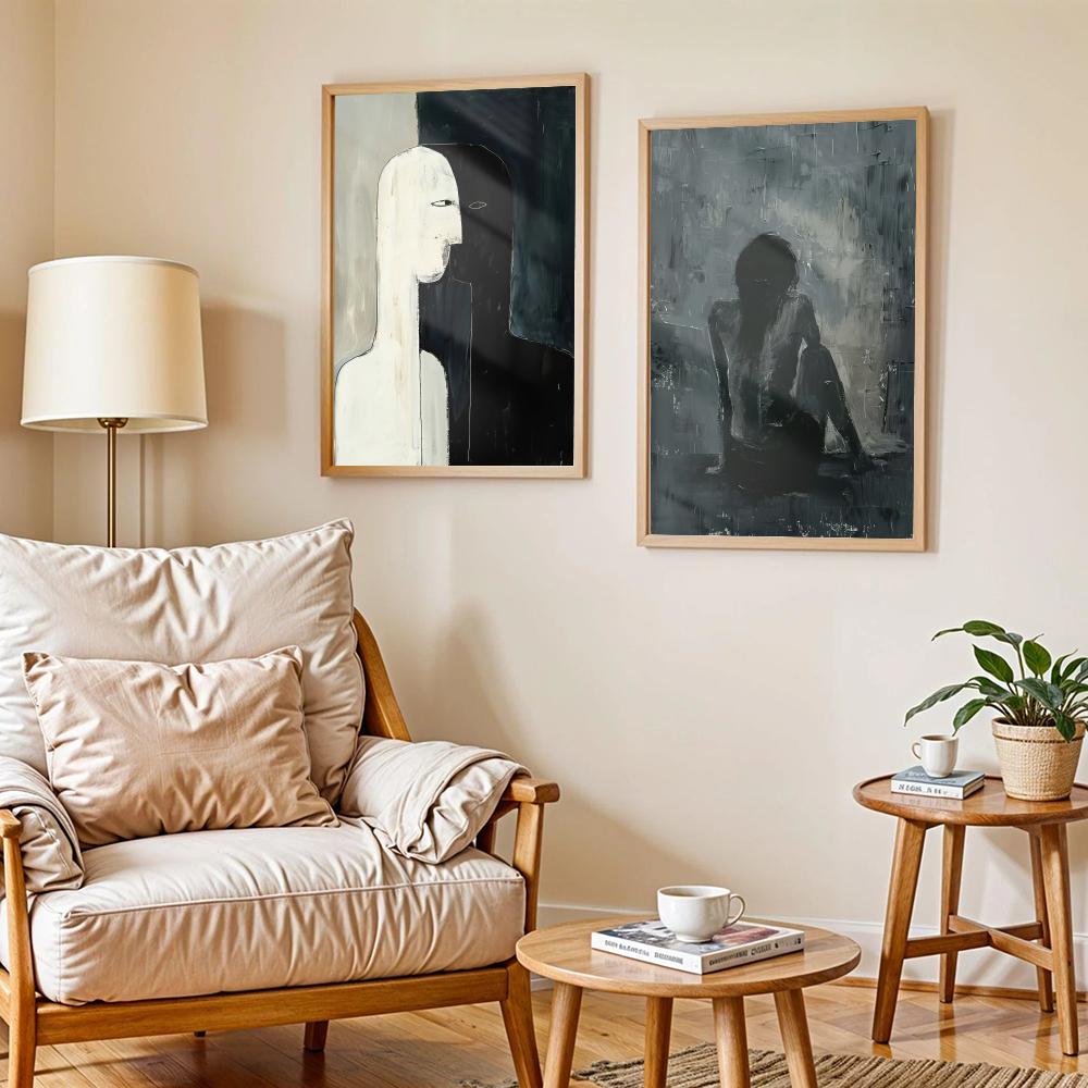 Pôster de Arte com Design de P - Home Decor Living Room Ideas avaliação e preço