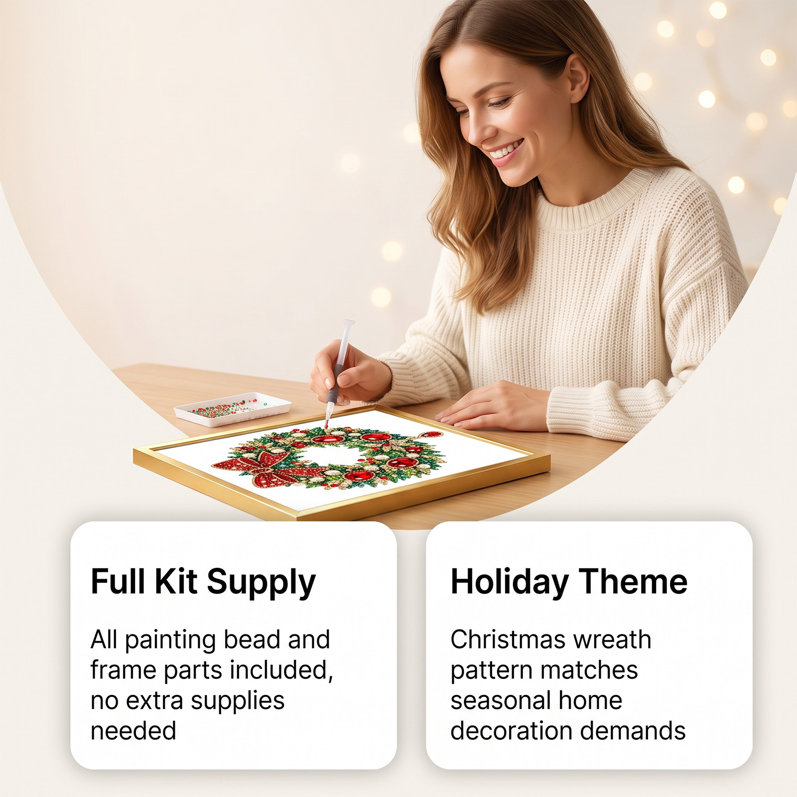 Kit de Pintura em Diamante DIY - Home Decor Xmas Tree avaliação e preço
