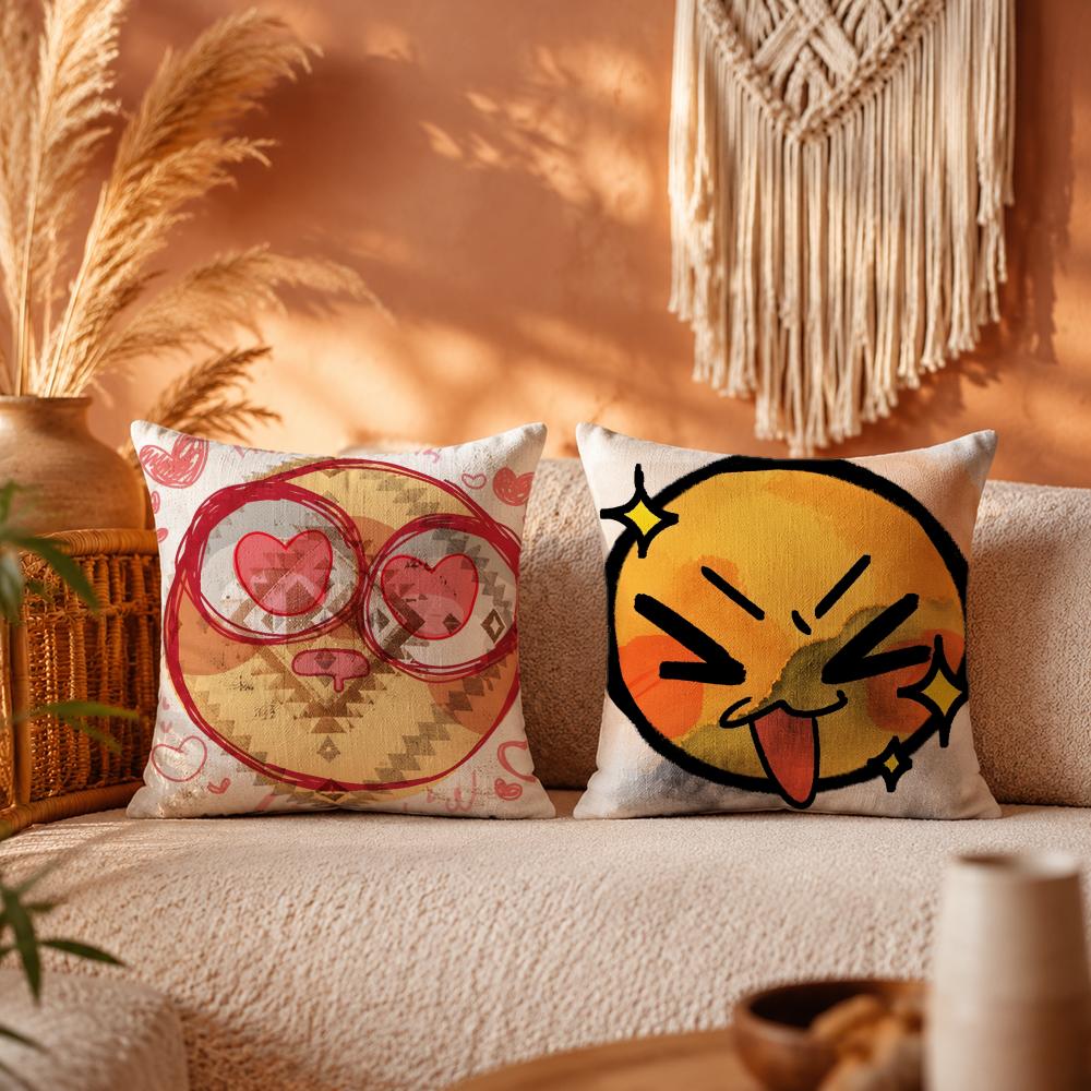 Capa de Almofada Amarela Fofa  - Home Decor Emoji avaliação e preço