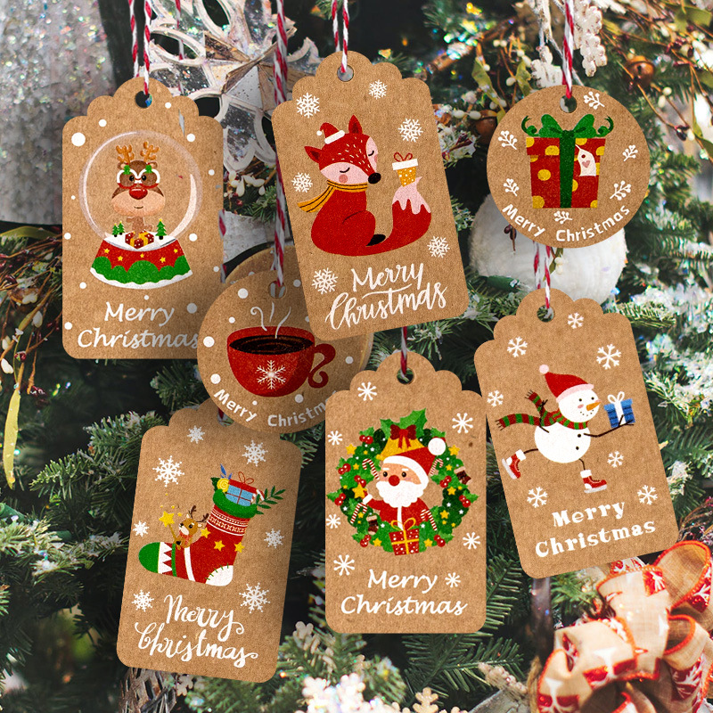 50 pçs feliz natal obrigado et - Home Decor Xmas Tree avaliação e preço