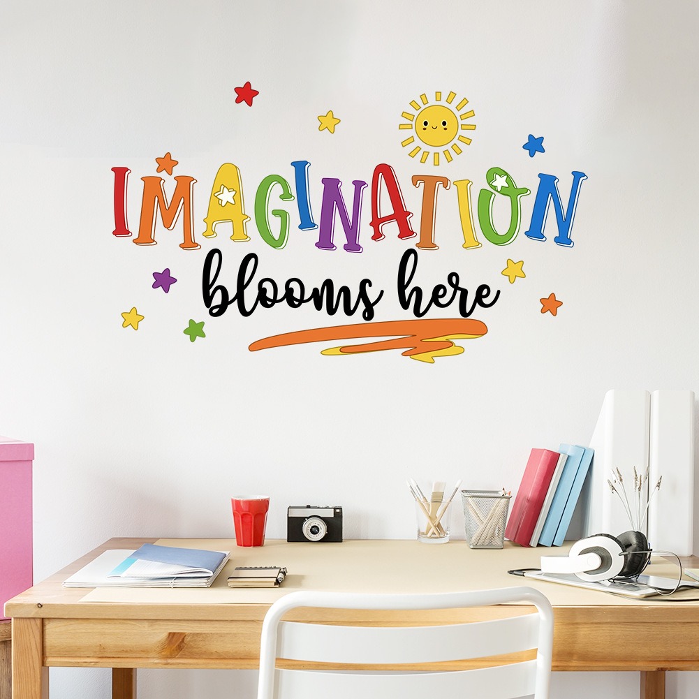 Inglês colorido frase parede a - Home Decor Indonesia avaliação e preço