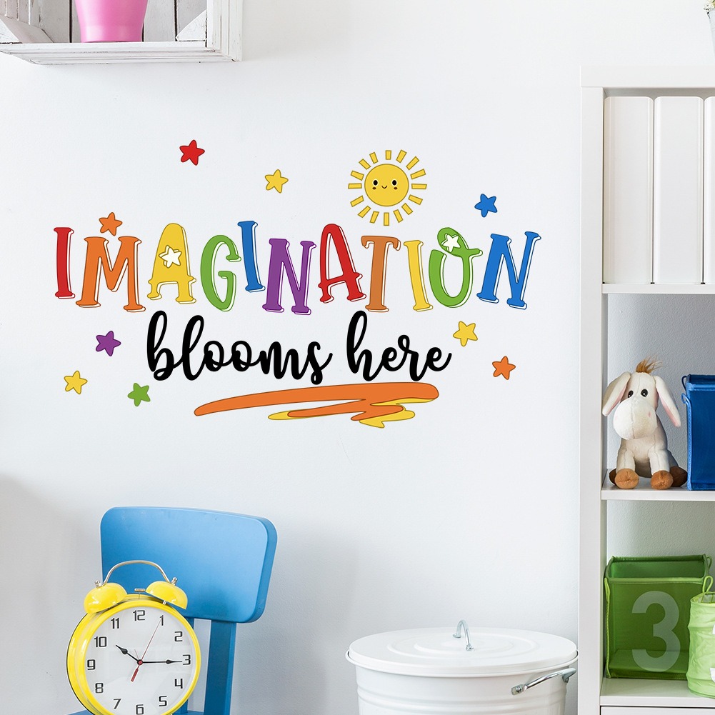 Inglês colorido frase parede a - Home Decor Indonesia avaliação e preço