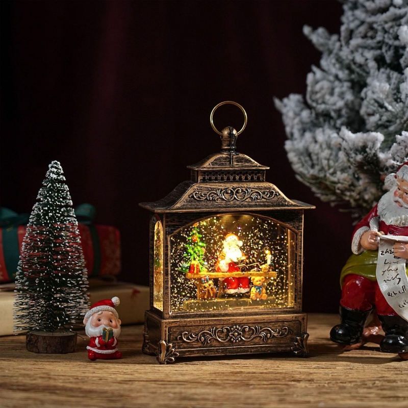 Caixa de Música Globo de Neve  - Home Decor Xmas Tree avaliação e preço