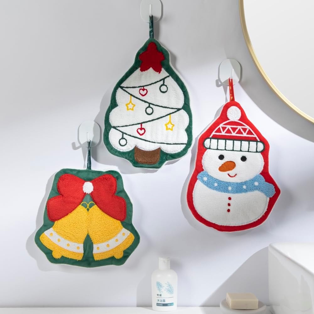 Toalhas de Mão em Formato de N - Home Decor Xmas Tree avaliação e preço