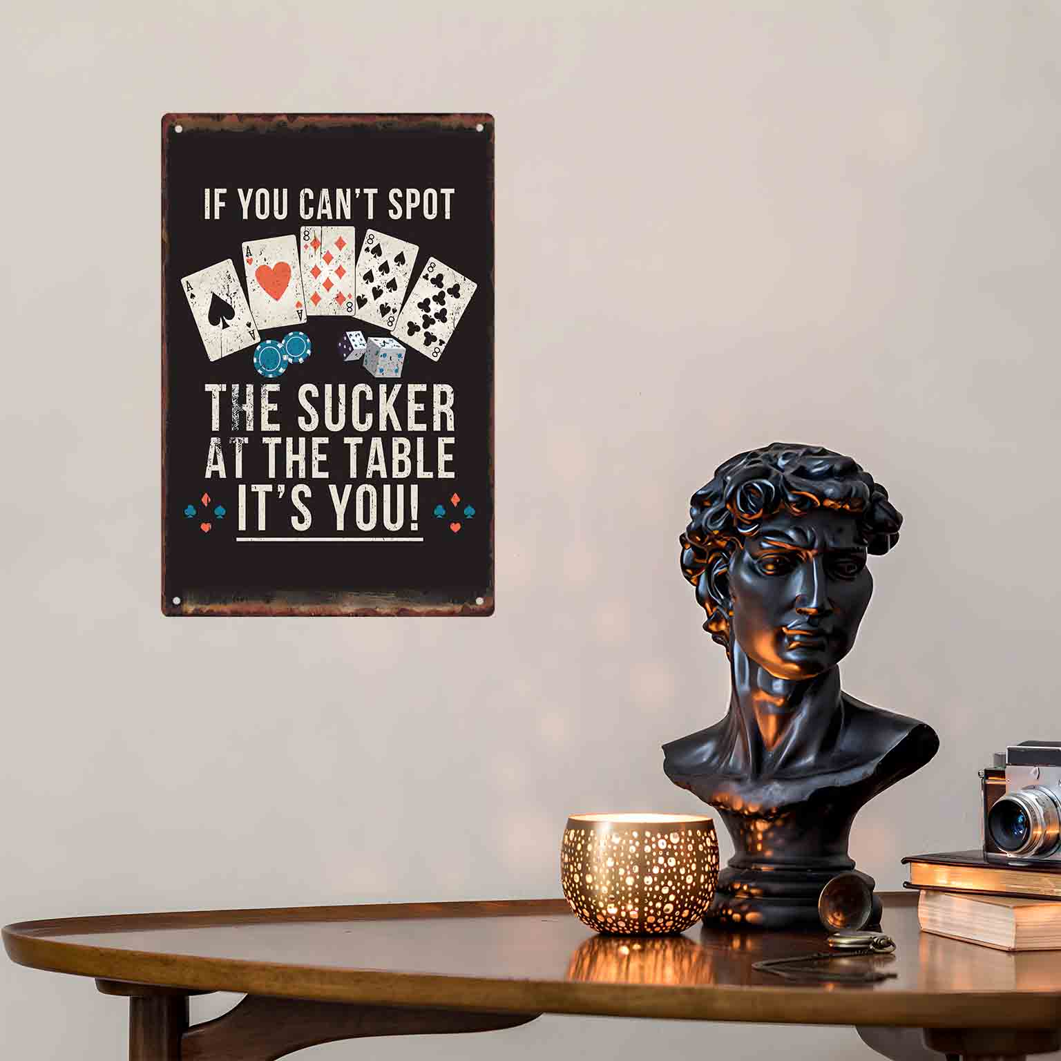 Placa de Metal Decorativa 2D P - Home Decor Canada avaliação e preço
