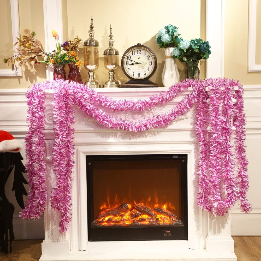 Guirlanda de Tinsel para o Dia - Home Decor Xmas Tree avaliação e preço