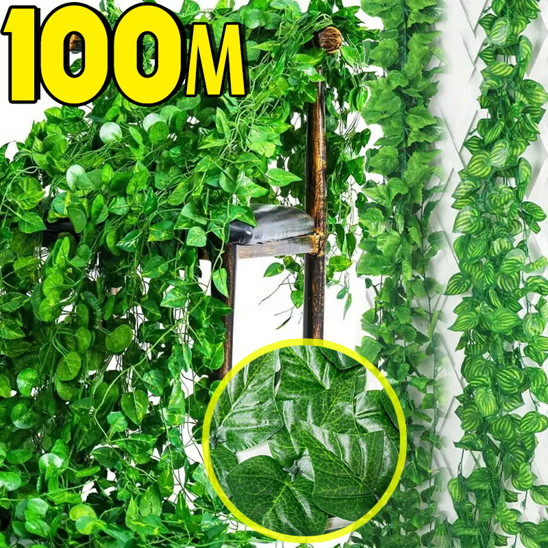 100/2m artificial verde hera v - Artificial Hanging Plants avaliação e preço