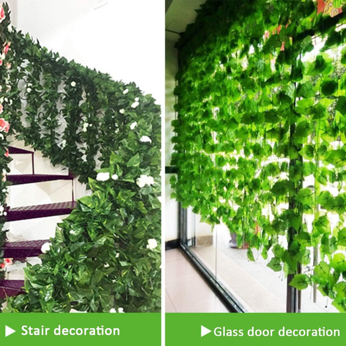100/2m artificial verde hera v - Artificial Hanging Plants avaliação e preço