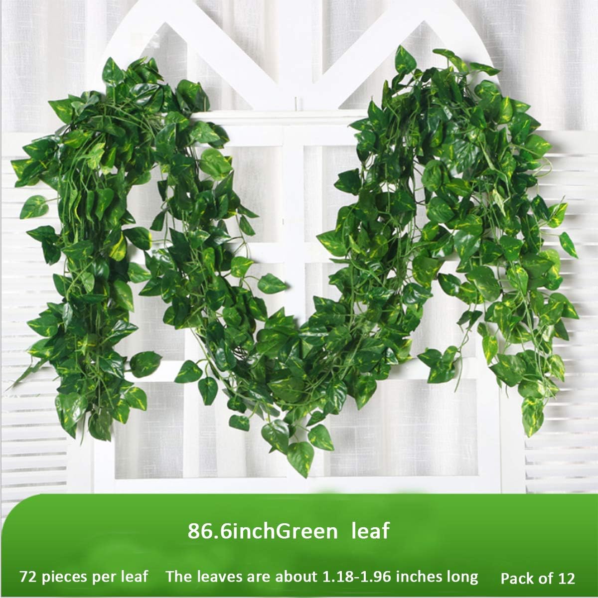 100/2m artificial verde hera v - Artificial Hanging Plants avaliação e preço