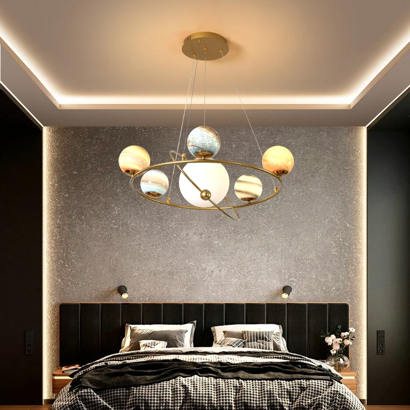 Nordic planeta lustre de teto  - Hanging Moon Lamp avaliação e preço