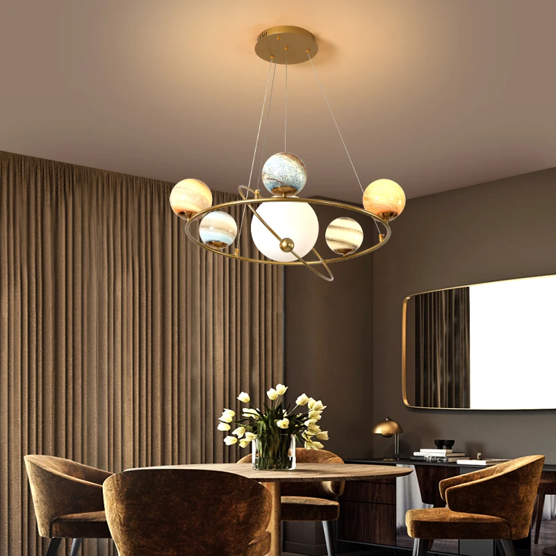 Nordic planeta lustre de teto  - Hanging Moon Lamp avaliação e preço