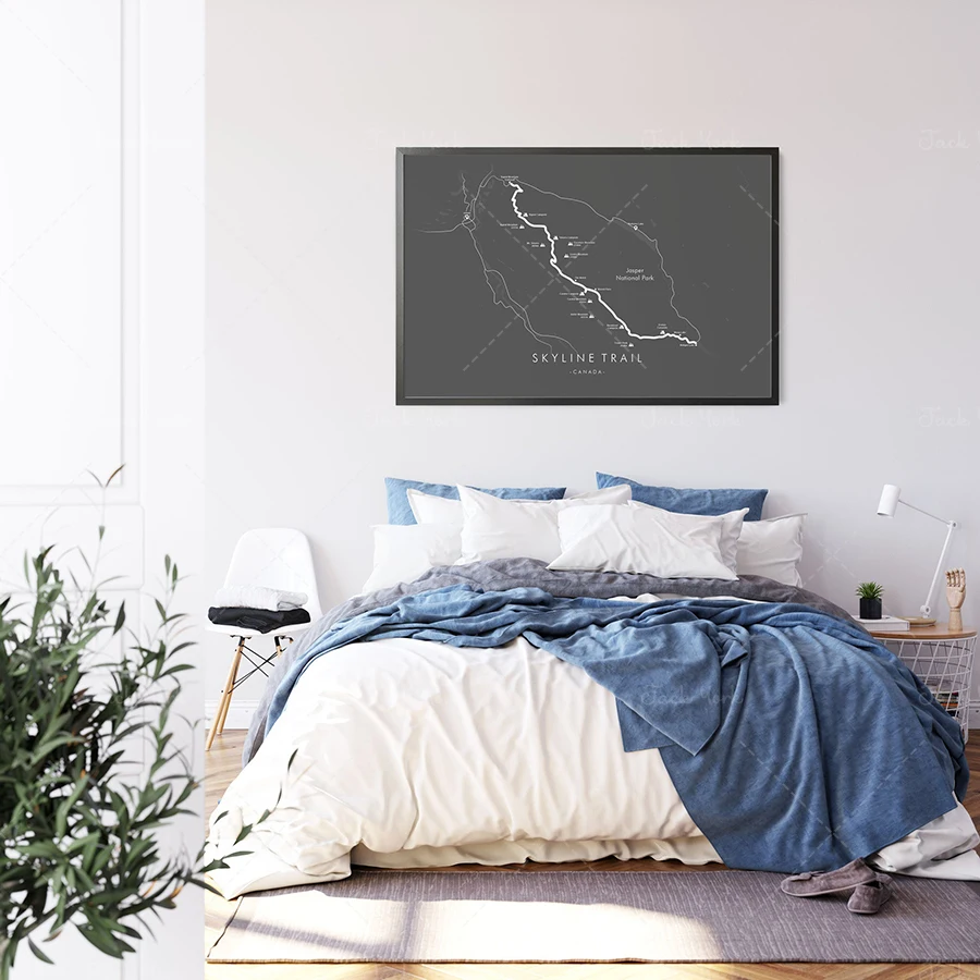 Mapa do Trilha do Skyline, pôs - Home Decor Canada avaliação e preço