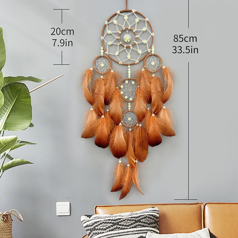 Boho sonho apanhador mão-tecid - Boho Wind Chimes avaliação e preço